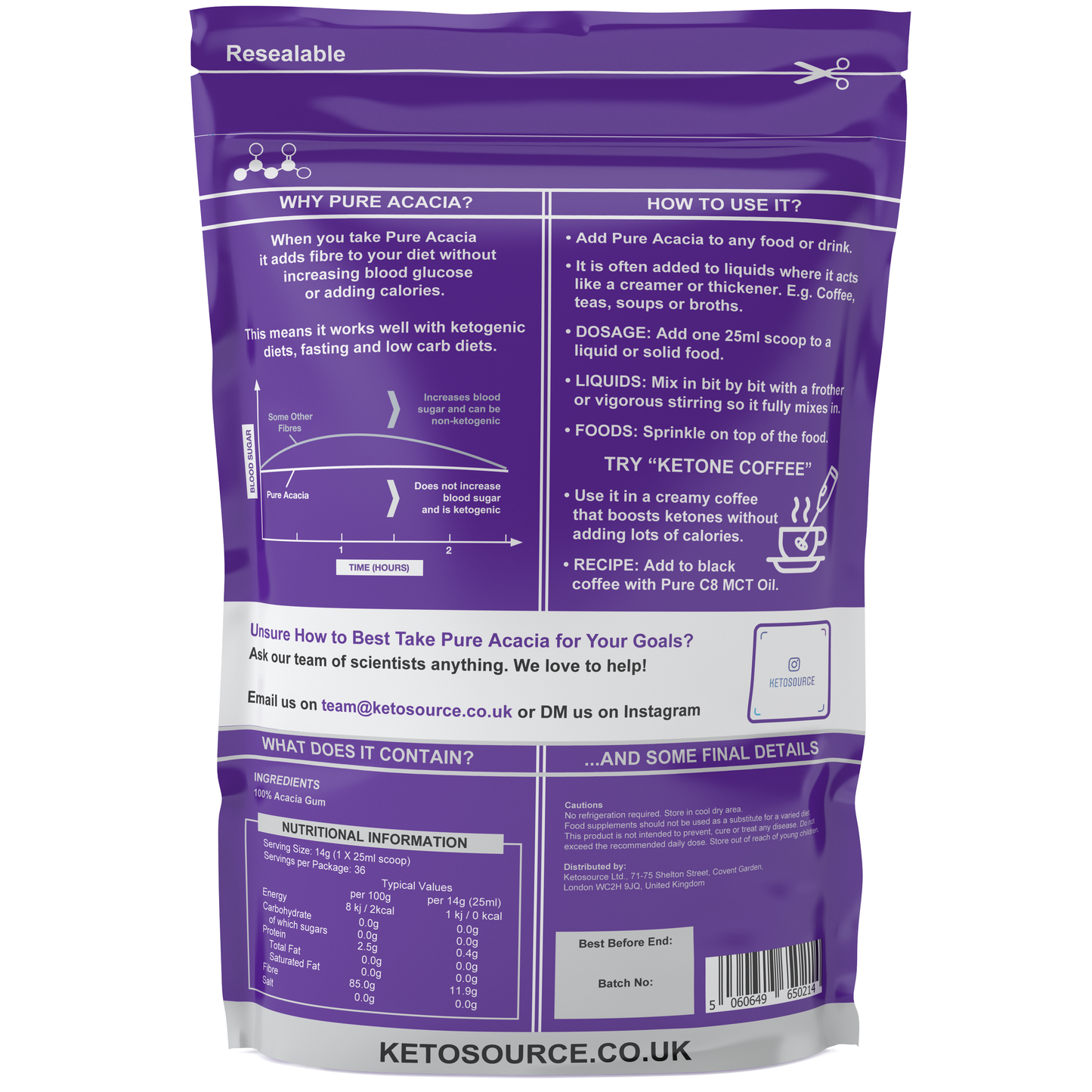 Ketosource Pure Acacia Fibre